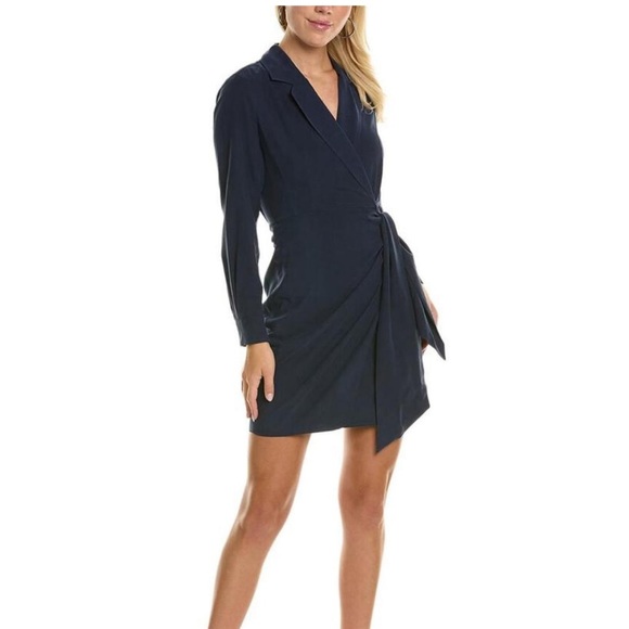 Max Mara James Long Sleeve Silk Wrap Dress - Picture 8 of 9